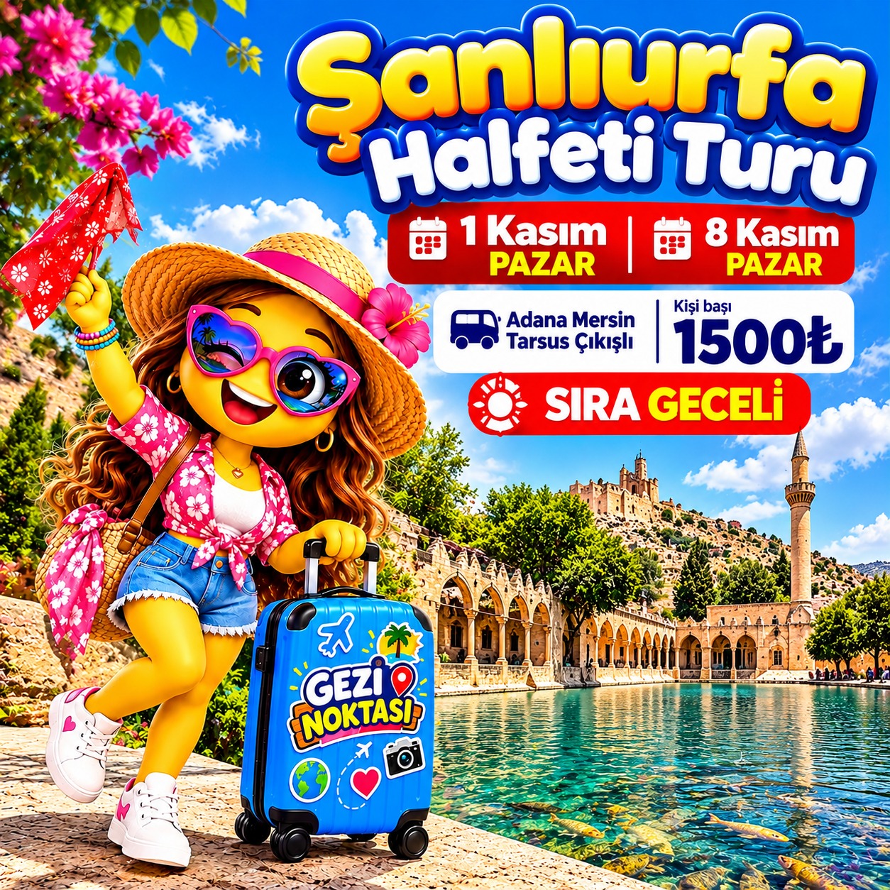  GÜNÜBİRLİK URFA- HALTEFİ TURU